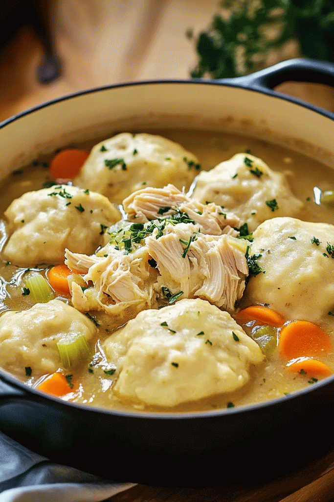 Chicken and Herb Dumplings Stew