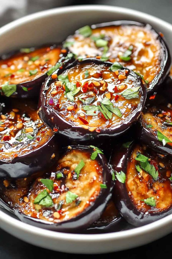 Air Fryer Eggplant Asian Style