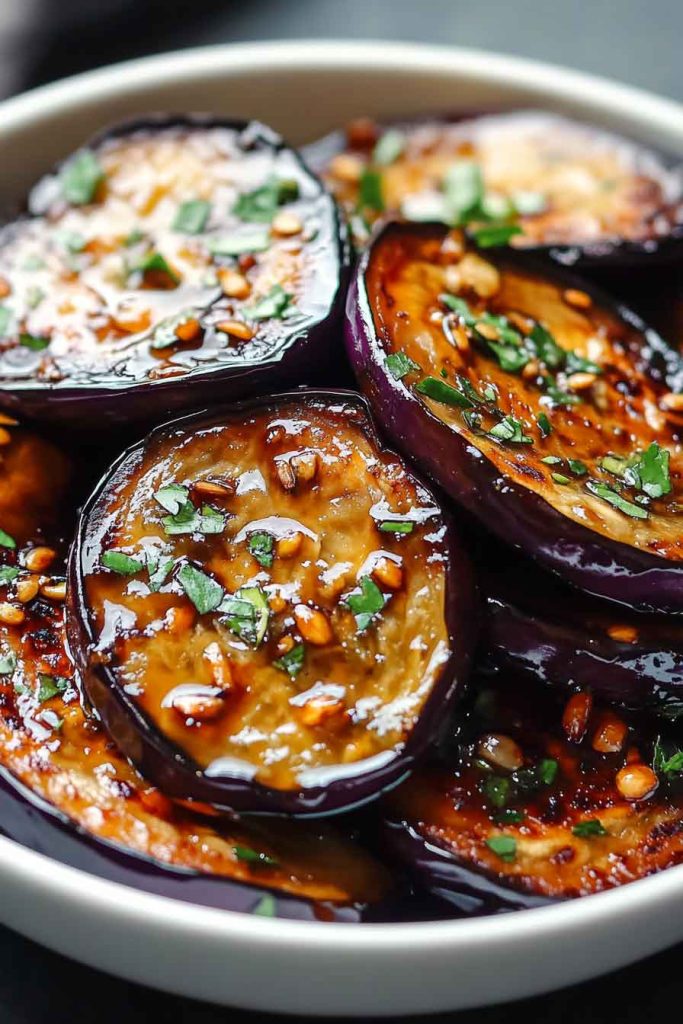 Air Fryer Eggplant Asian Style