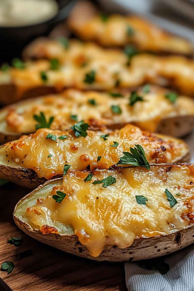 Ingredients for Best Cheesy Chicken Potato Skins