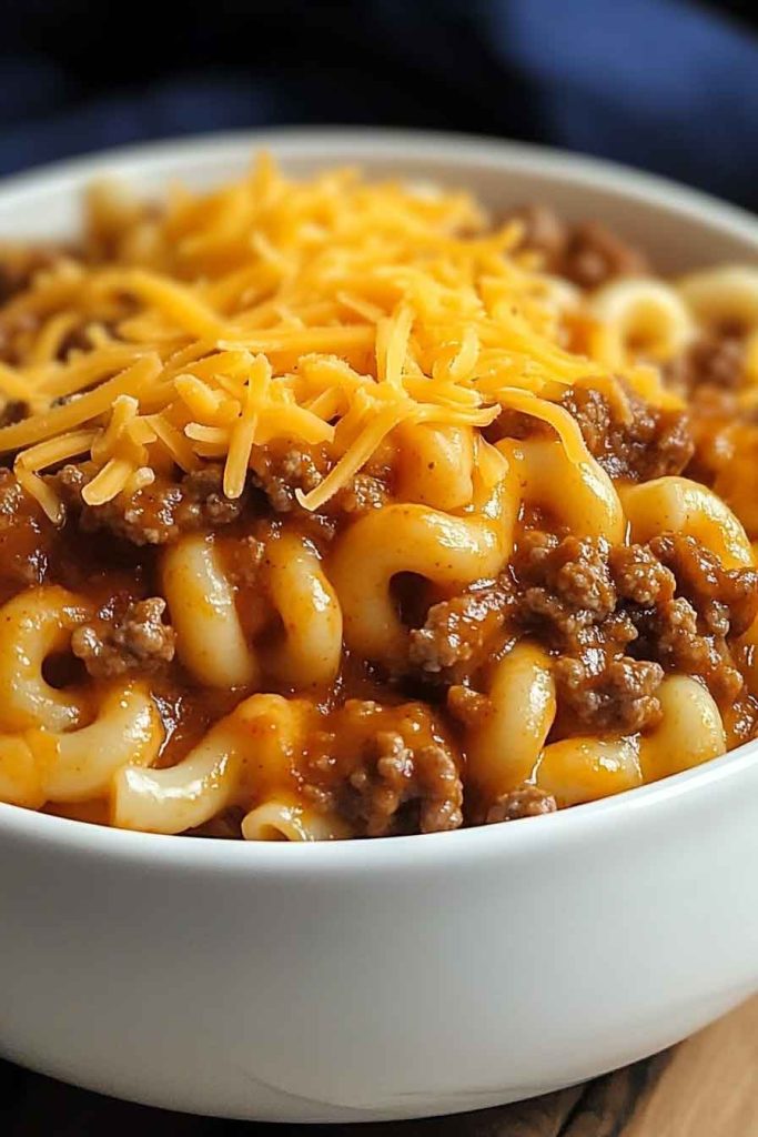 Best Coney Chili Mac Casserole