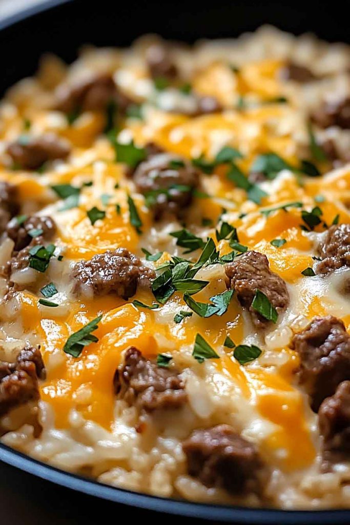 Ingredients for Garlic Butter Beef Rice