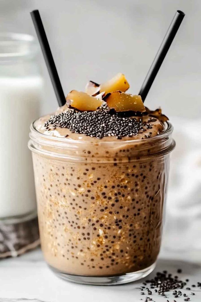 Brown Sugar Shaken Espresso Overnight Oats