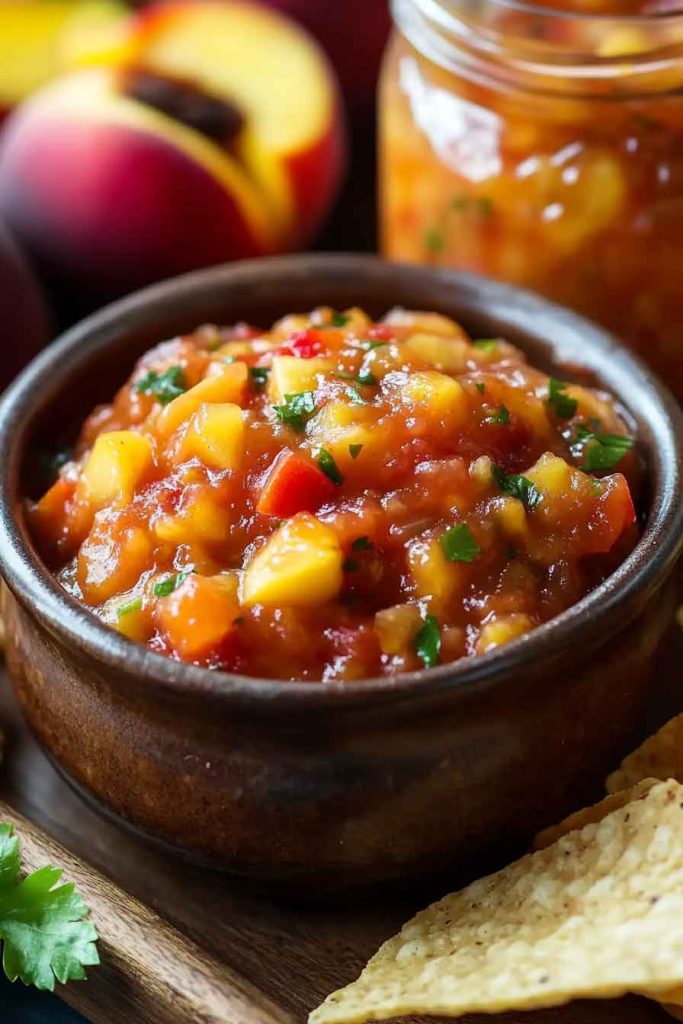 How to Make Canned Peach Salsa Sweet Smoky