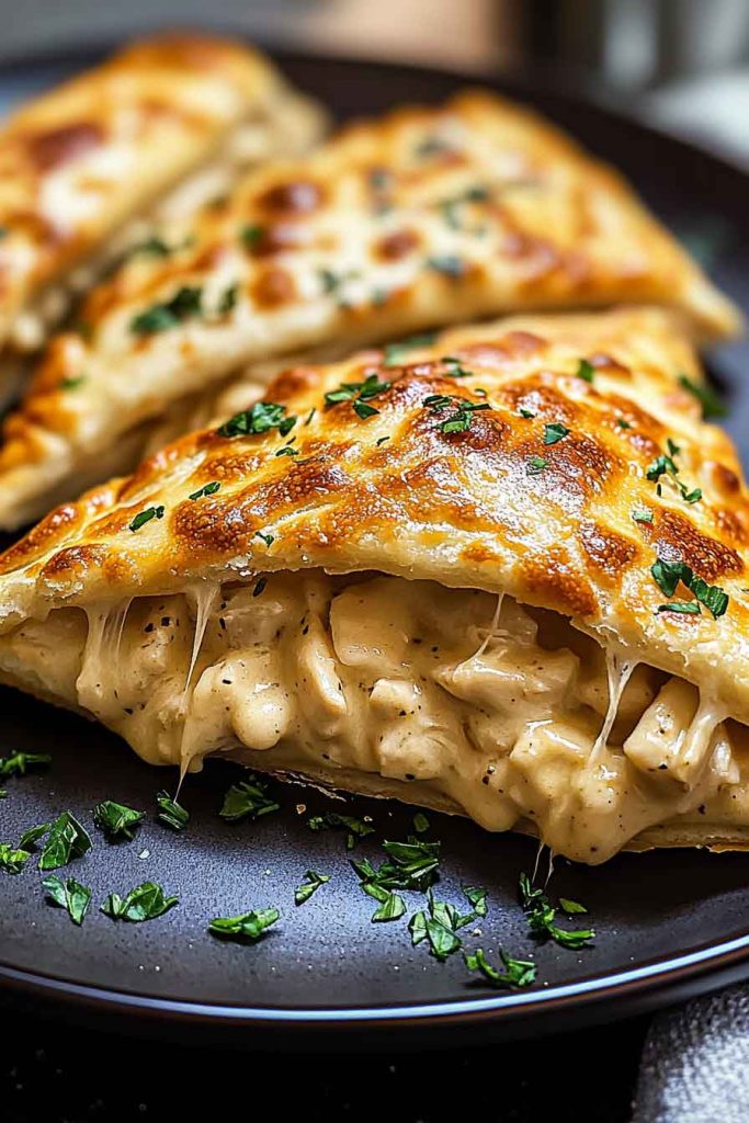 How to Make Chicken Alfredo Air Fryer Calzones