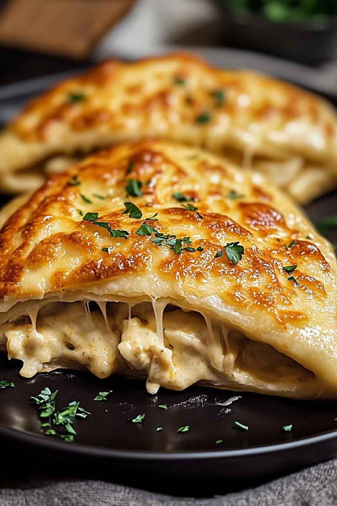 How to Make Chicken Alfredo Air Fryer Calzones