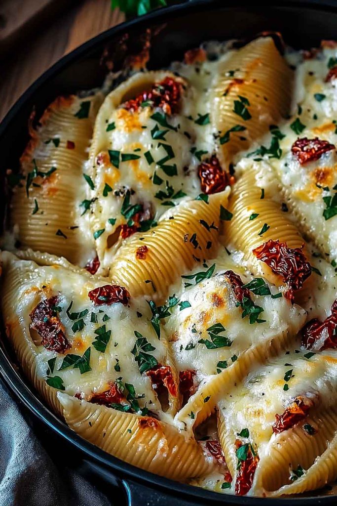 Ingredients for Creamy Ricotta Sun Dried Shells