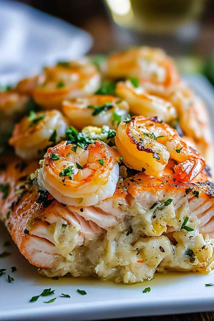 Storing Crab Shrimp Stuffed Salmon