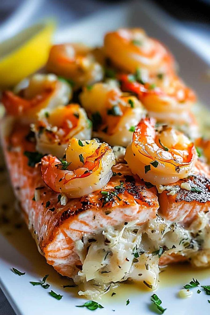 How to Make Easy Crab Shrimp Stuffed Salmon