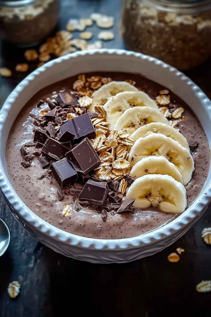 Ingredients for the Espresso Peanut Butter Chocolate Bowl