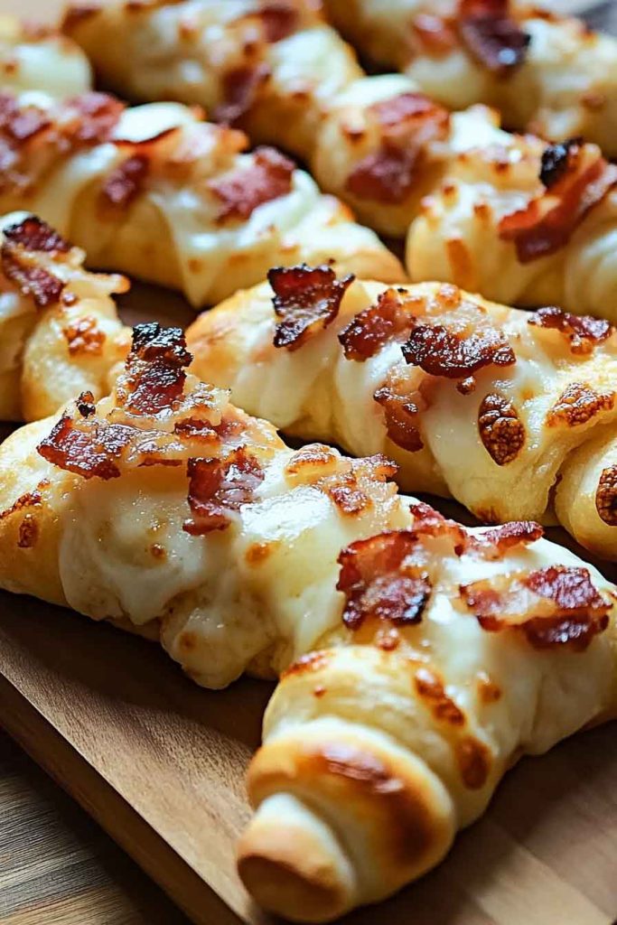 Garlic Butter Bacon Alfredo Pizza Twist