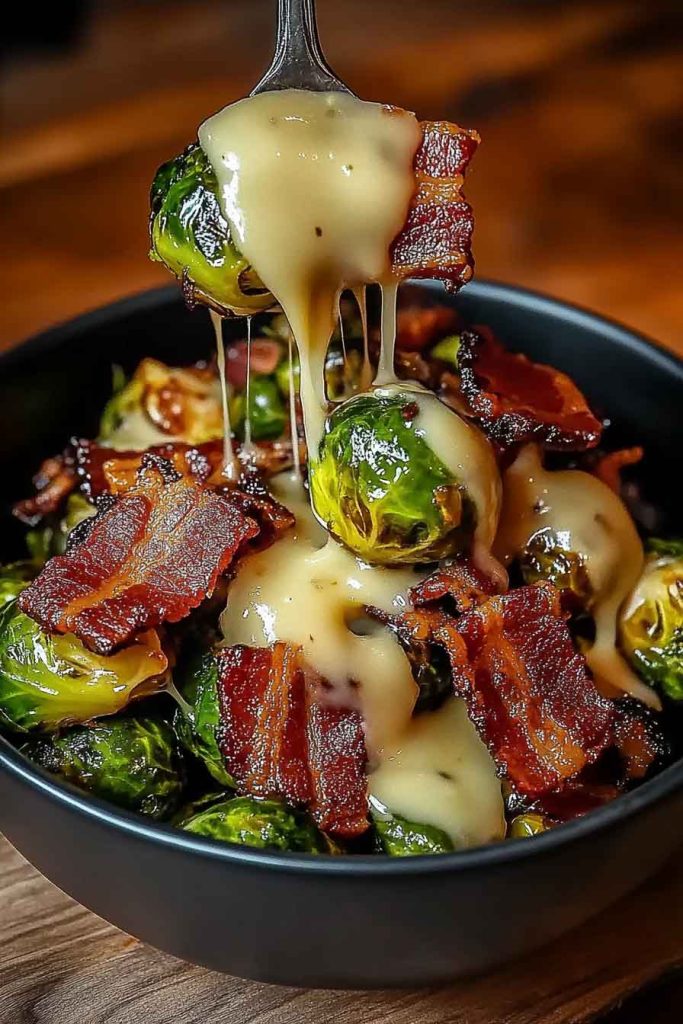 Honey Glazed Brussels Sprouts Turkey Bacon