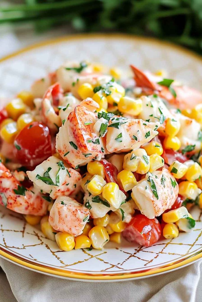 Summer Lobster Charred Corn Salad