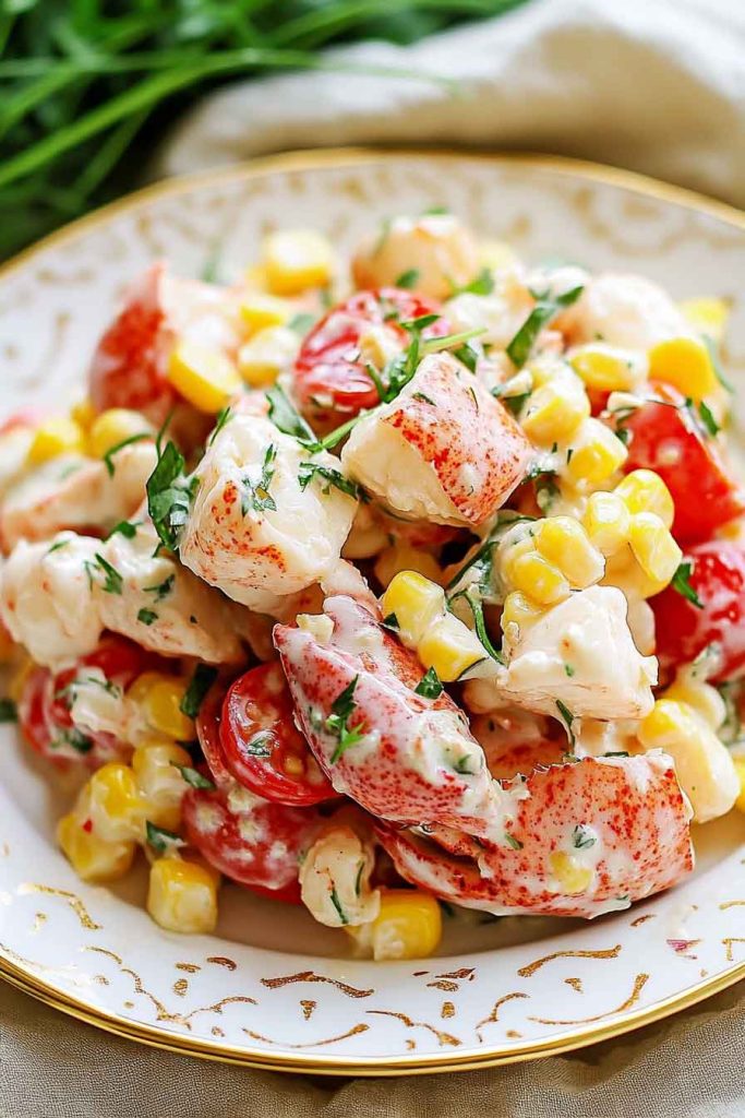 Summer Lobster Charred Corn Salad