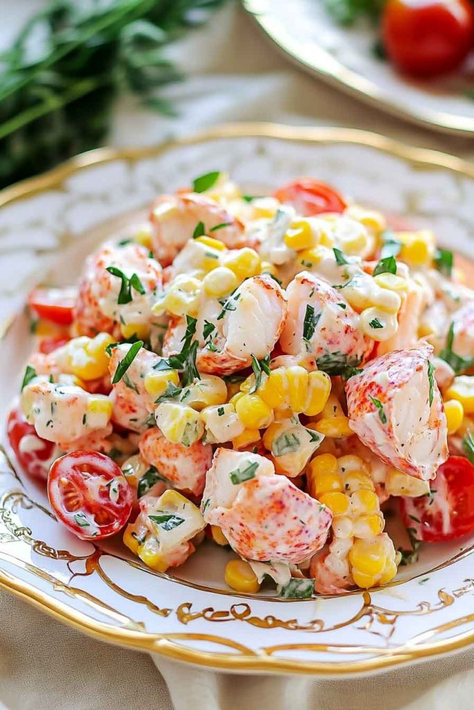 How to Make Summer Lobster Charred Corn Salad