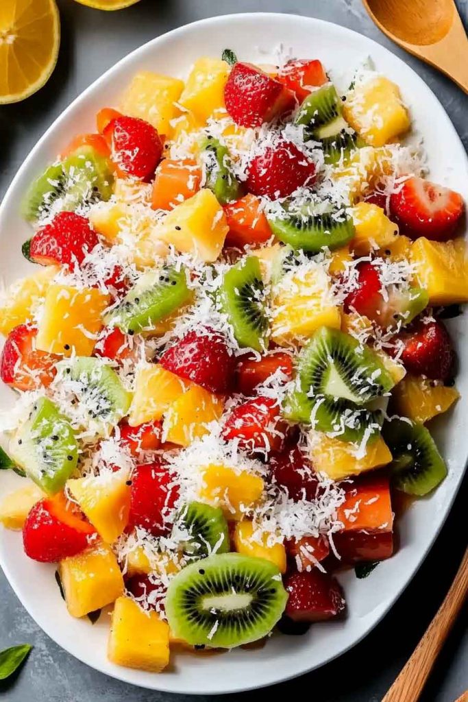 Tropical Fruit Honey Lime Salad