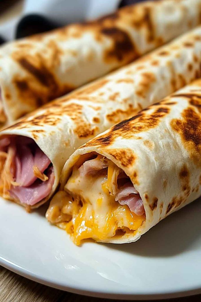 Air Fryer Hot Chicken Wraps