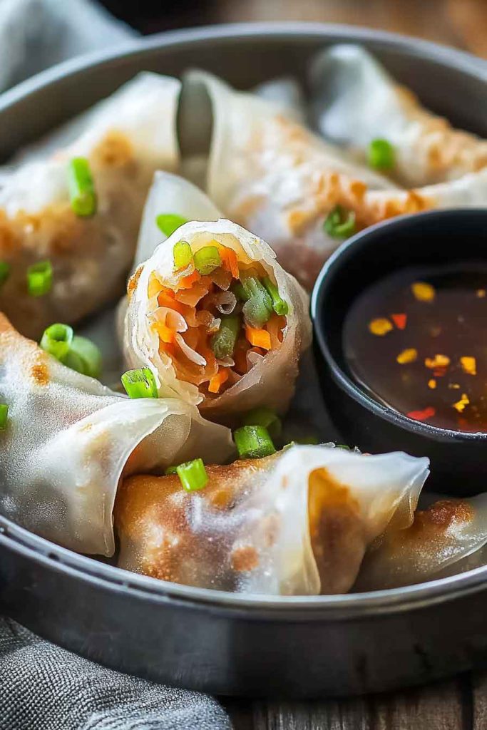 Air Fryer Rice Paper Dumplings