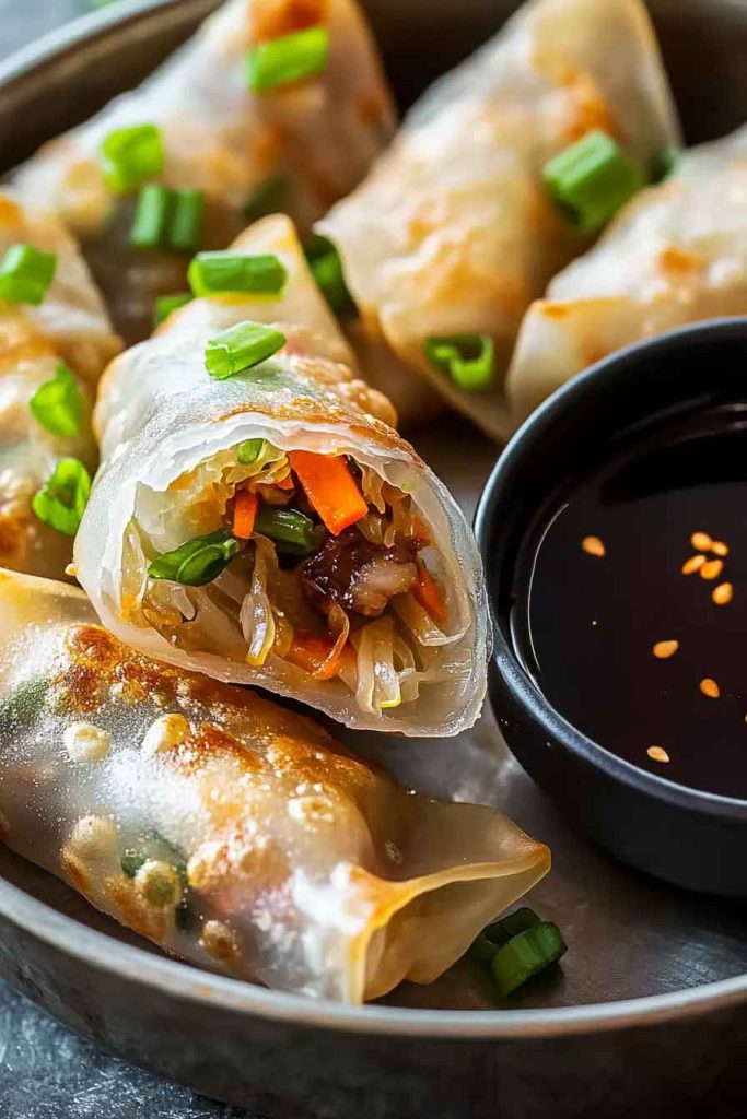 Air Fryer Rice Paper Dumplings