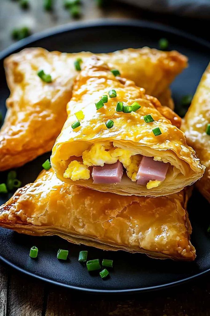 Ingredients for Breakfast Ham Egg Cheese Pockets