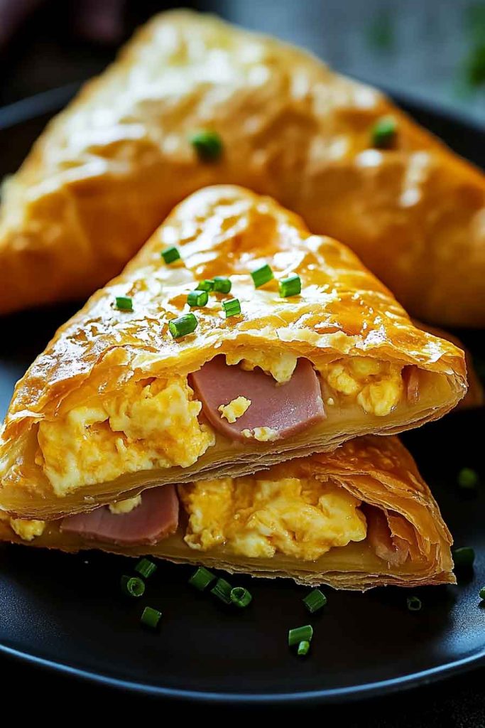 Breakfast Ham Egg Cheese Pockets
