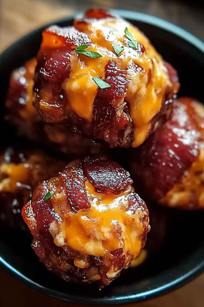 Cheddar Stuffed Bbq Bacon Bombs