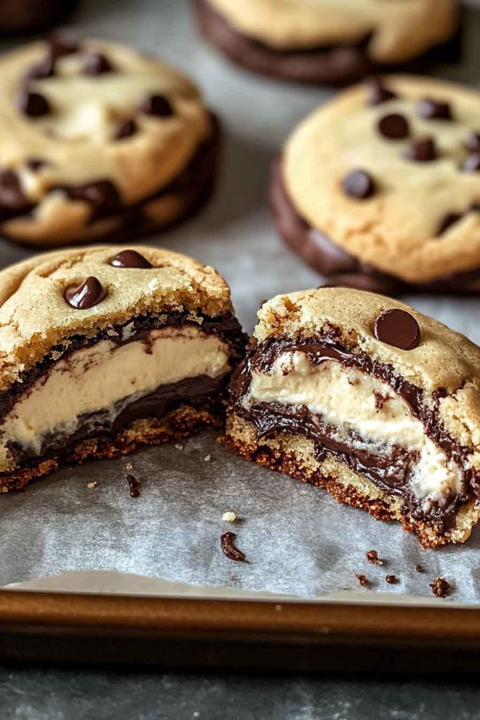 Cheesecake Stuffed Chocolate Chip Cookies