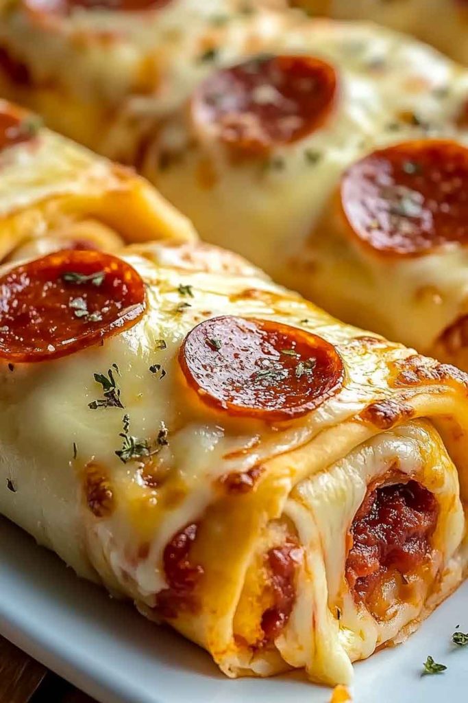 Storing Cheesy Pepperoni Pizza Rollups
