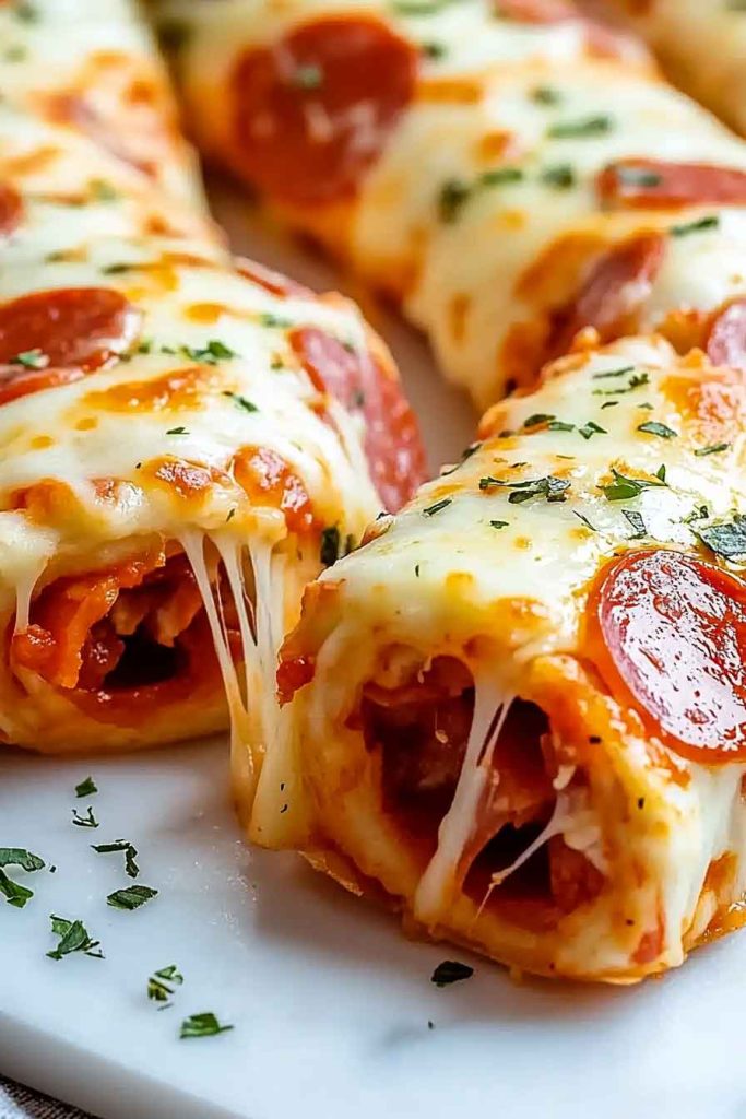 Cheesy Pepperoni Pizza Rollups Recipe