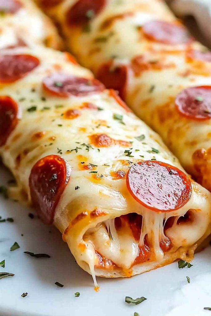 Cheesy Pepperoni Pizza Rollups Recipe