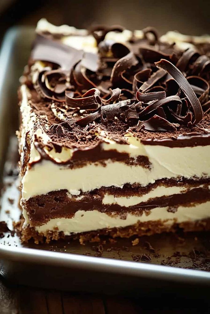 How to Make Chocolate and Cream Layered Dessert