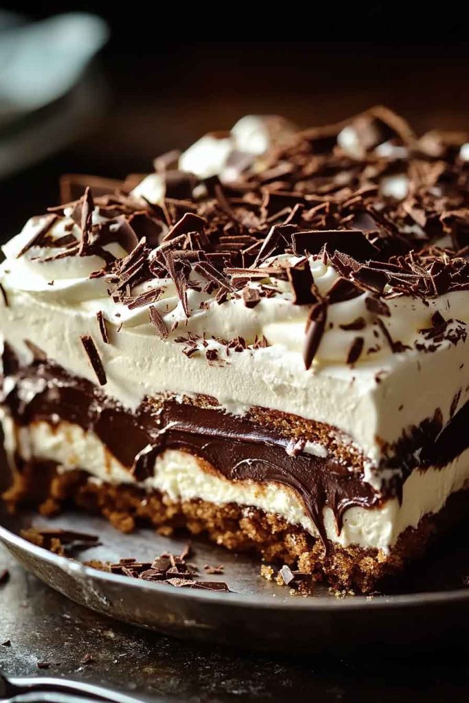 Chocolate And Cream Layered Dessert