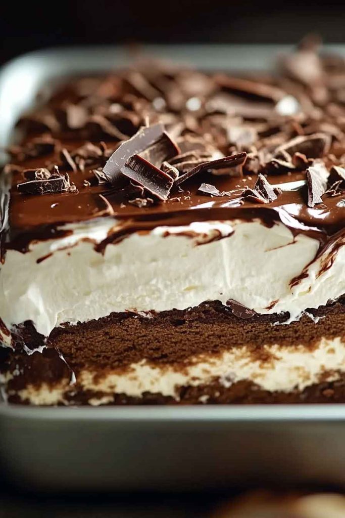 Chocolate And Cream Layered Dessert
