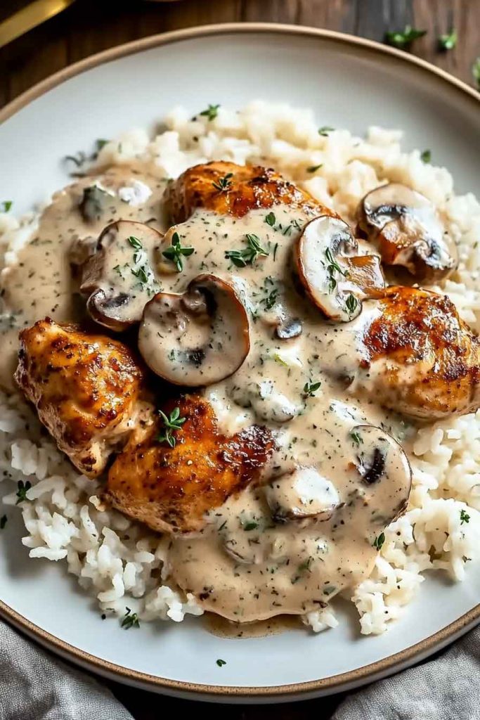 How to Make Creamy Chicken Mushroom 