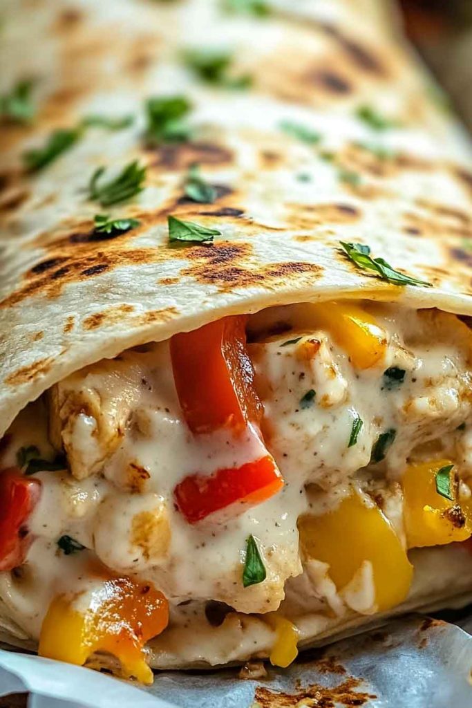 how to Make Easy Chicken Bell Pepper Burritos 