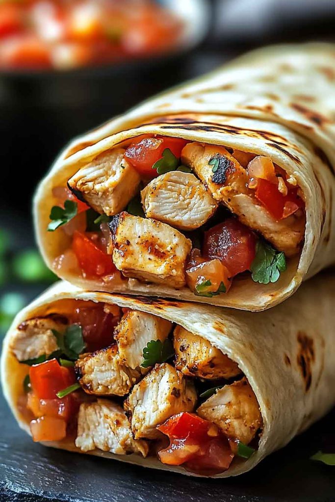 Easy Chipotle Ranch Chicken Burrito