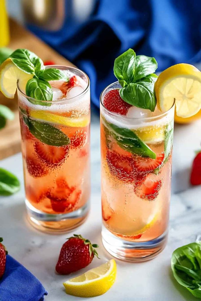 How to Make Strawberry Basil Sparkling Water