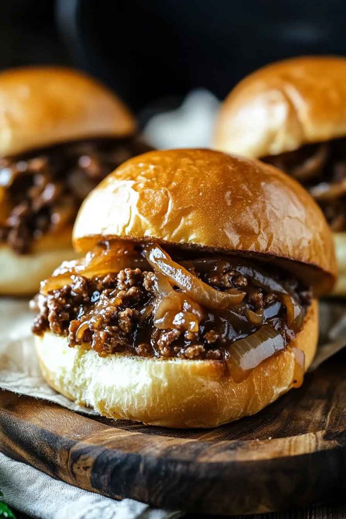 French Onion Beef Joes Recipe
