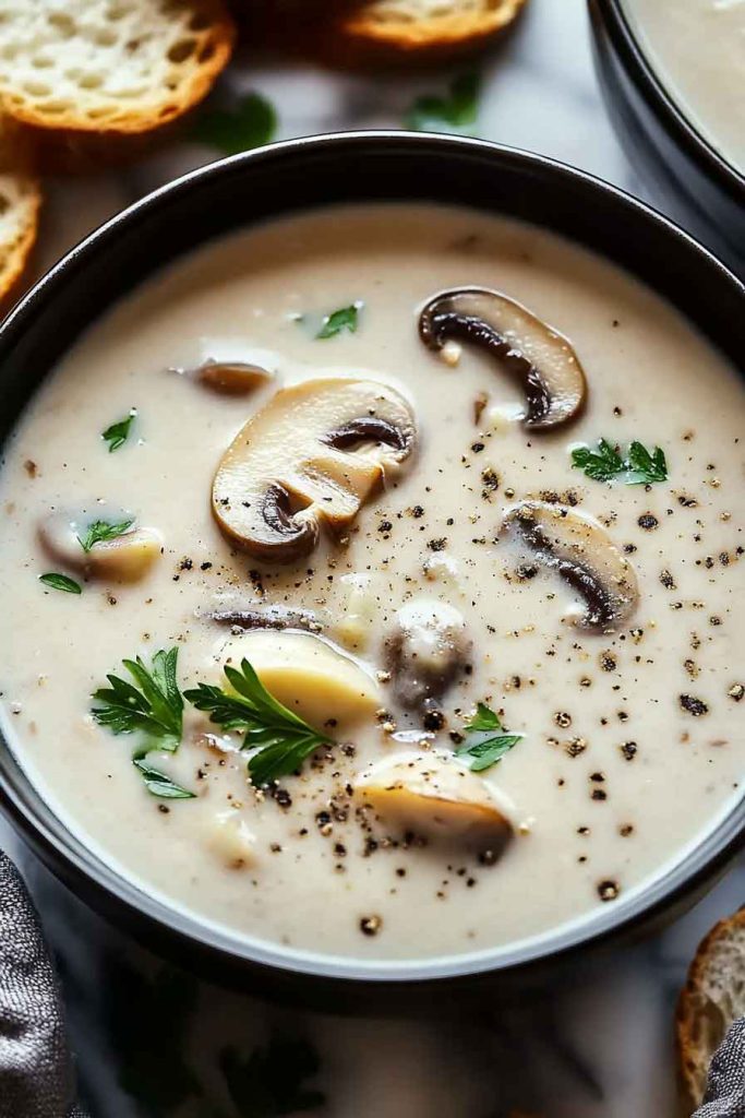 Homemade Cream Of Mushroom Soup