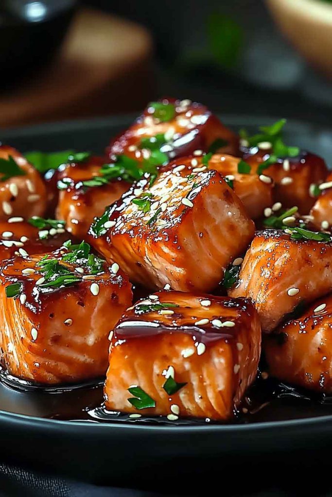How to Make Honey Butter Garlic Salmon Bites