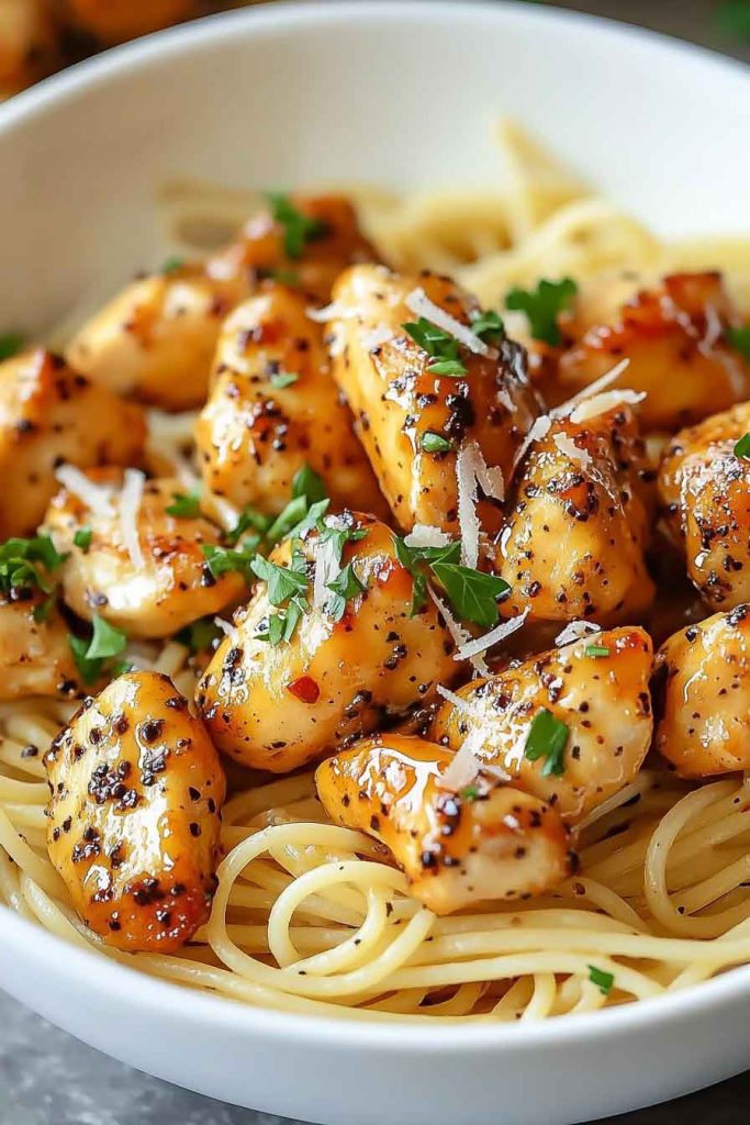 Honey Pepper Chicken Pasta Recipe