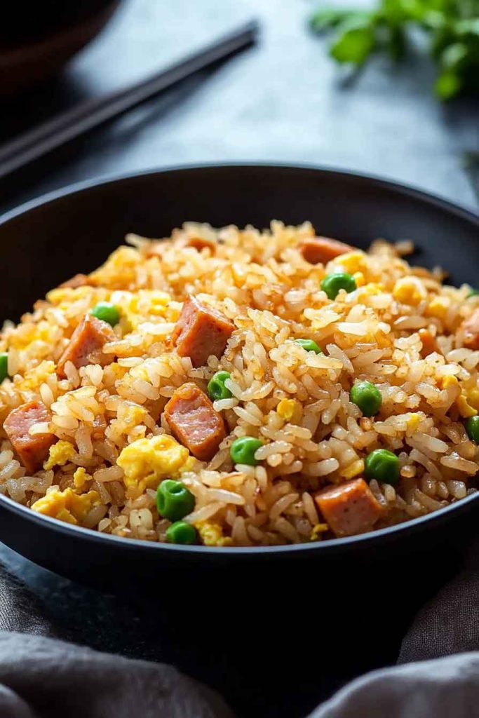 Hot Dog Fried Rice Omelette