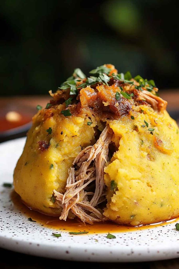 Mofongo Green Plantains Pork Garlic