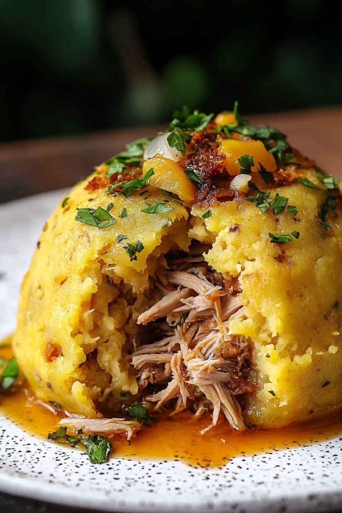 Mofongo Green Plantains Pork Garlic