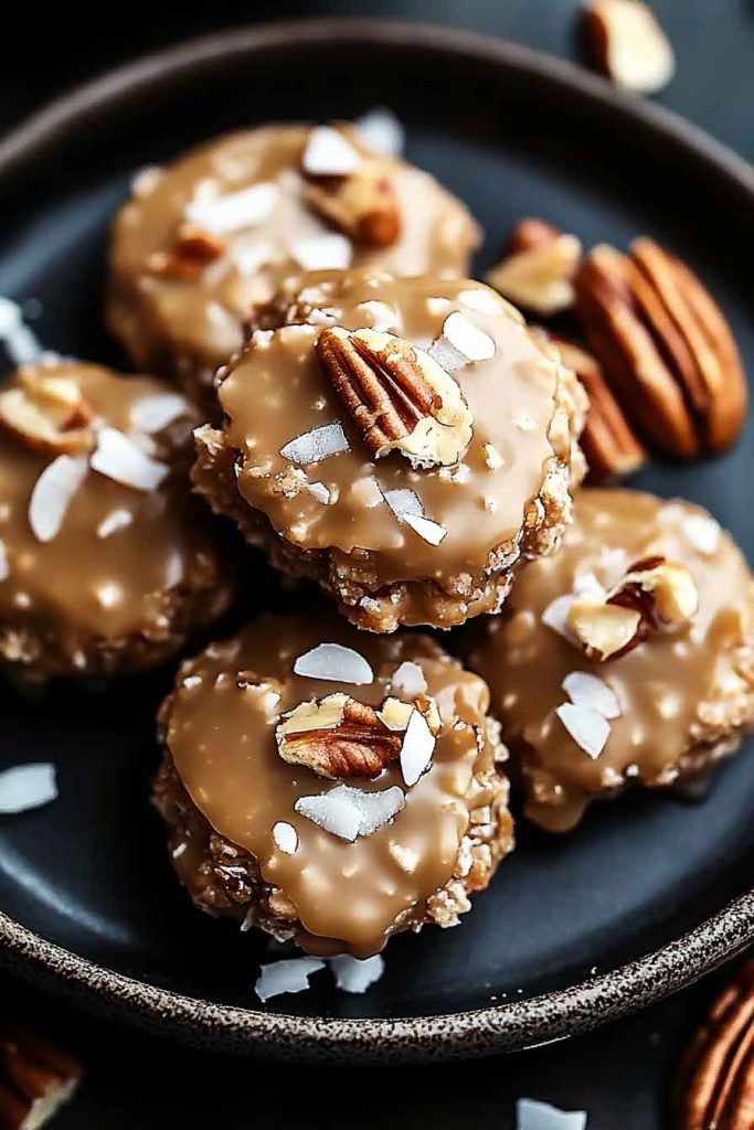 No Bake Coconut Pecan Pralines