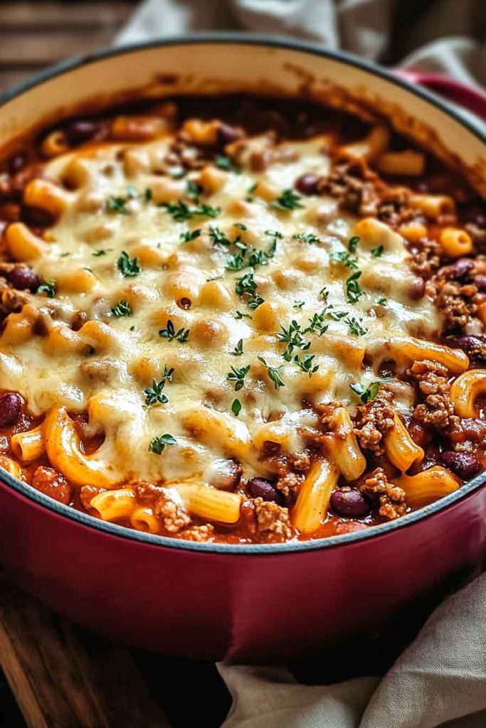 How to Make One Pot Chili Mac Cheese