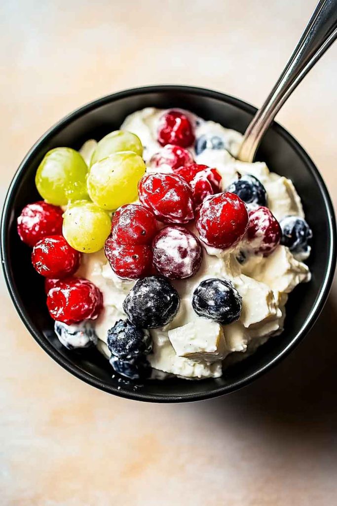 Red White Blue Cheesecake Salad