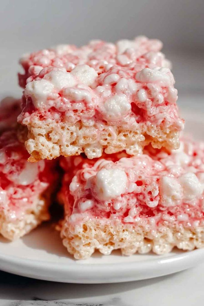 Strawberry Crunch Rice Krispie Treats