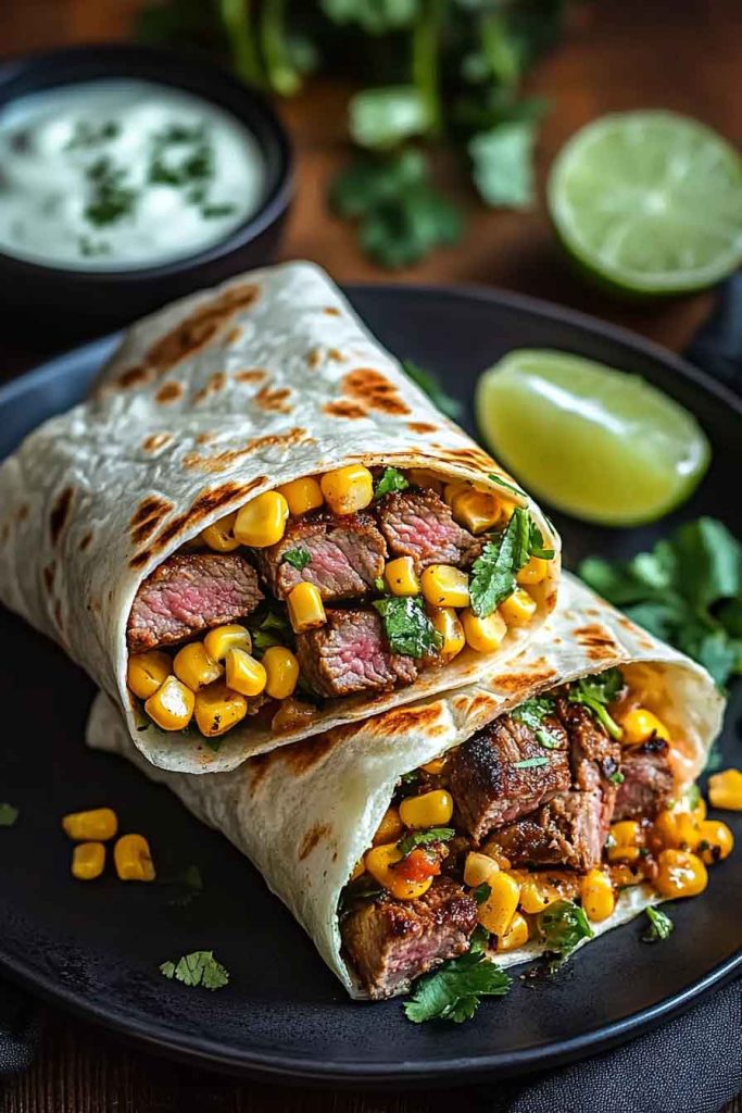 Ingredients for Street Corn Steak Crunch Wraps