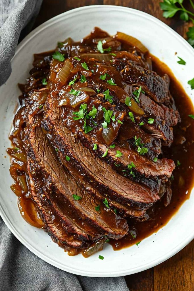 How to Make Sweet Tangy Slow Cooker Brisket